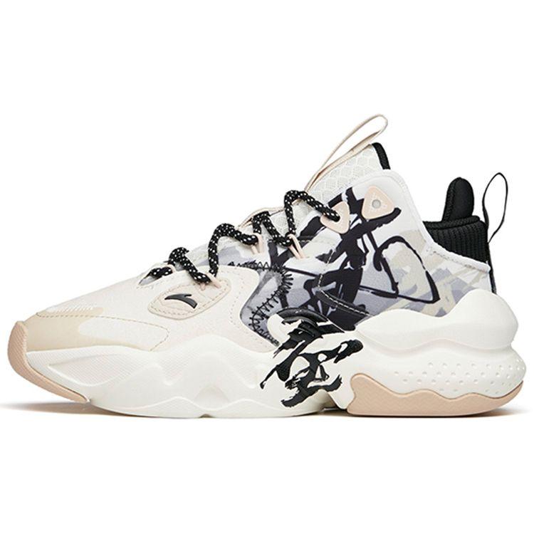 Anta Badass Life Series Weifeng 2 Non-Slip Wear-Resistant Low-Top Dad Shoes Women Sneakers White Black Gray 122148080-5