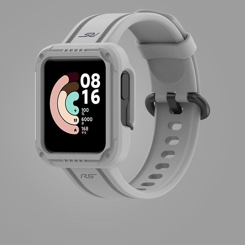 Ремешок + чехол подходит для Redmi Watch 2/Mi Watch Lite 2, силиконовый встроенный ремешок для Redmi Watch/Mi Watch Lite, аксессуары для часов