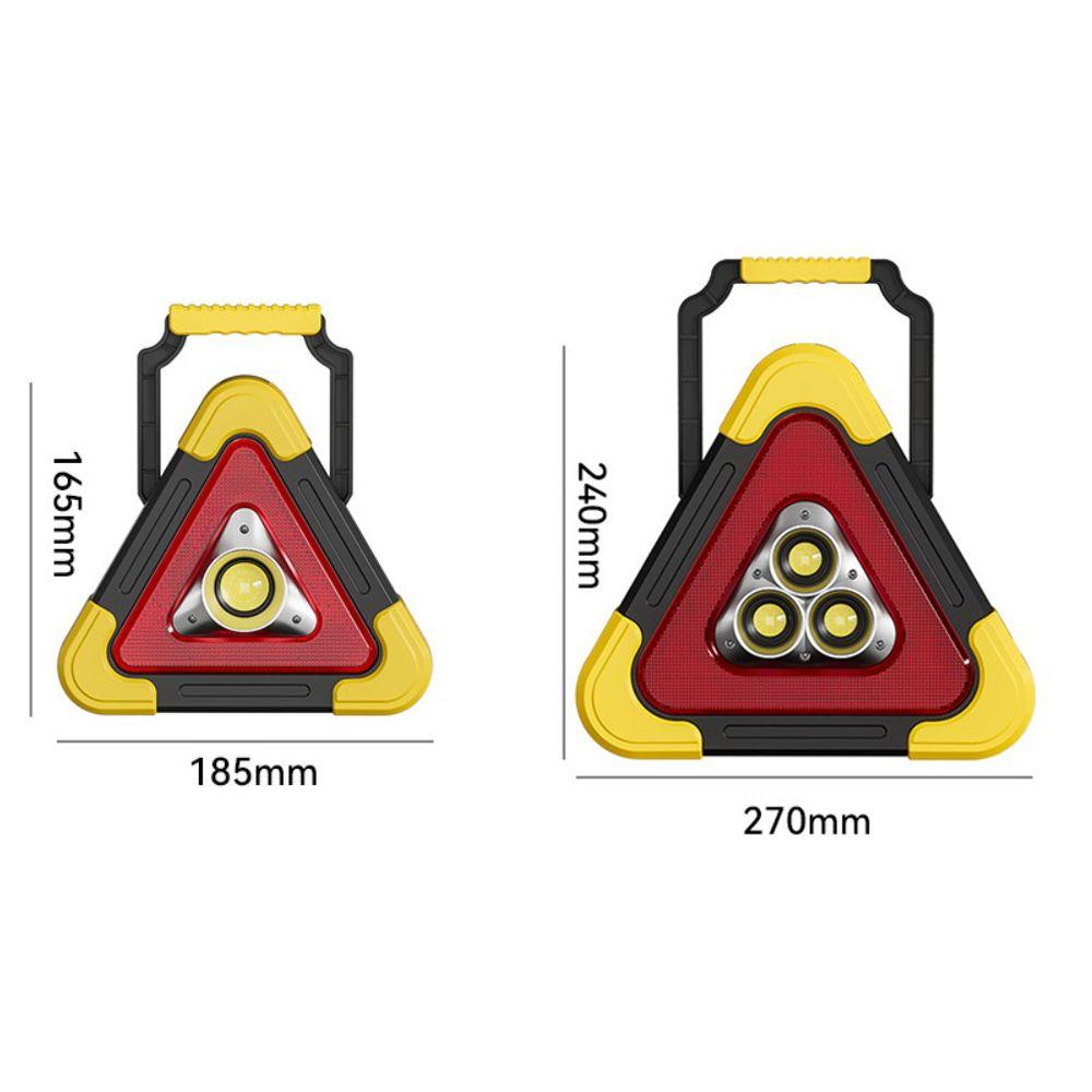 Solar Warning Light Roadside LED Work Light Flashing Light Triangle Warning Sign Road Safety