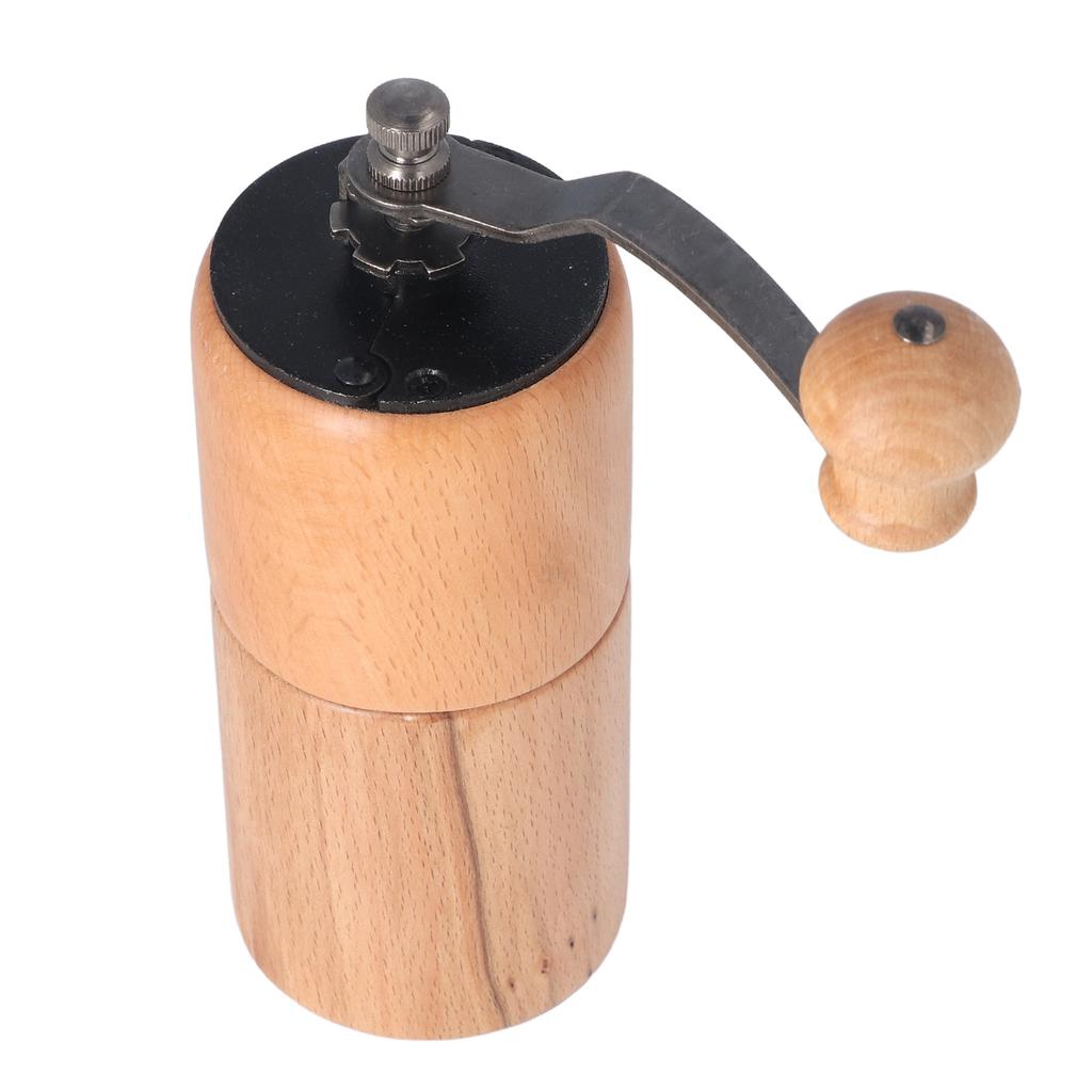 Ручная кофемолка с регулируемой грубостью помола, тихая портативная деревянная ручная кофемолка для дома
