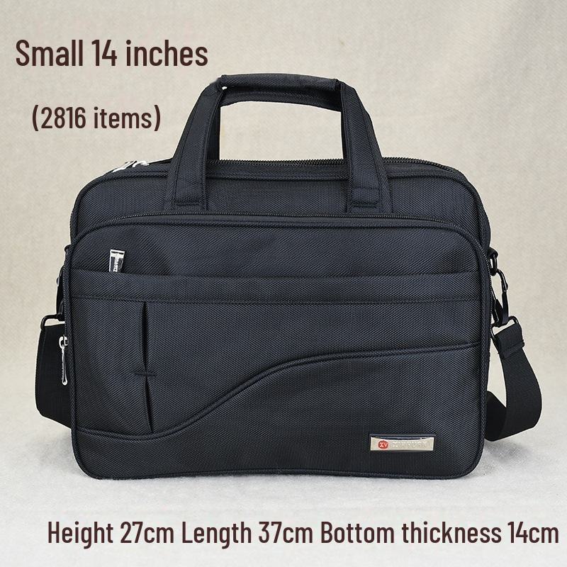 Мужской холщовый деловой портфель большой вместимости для ноутбука и документов — дорожная сумка-мессенджер.