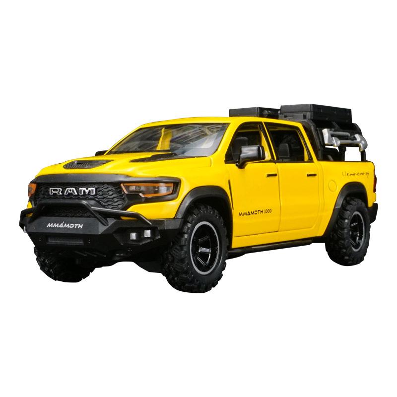 Zhongyuanxing 21024 Alloy Pull-back Off-road Pickup Toy with Sound and Light