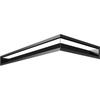 Vent Cover LUFT corner left 80x40x9 black Slim