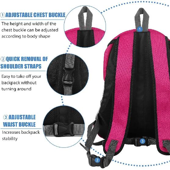 New Double Shoulder Portable Travel Backpack Outdoor Pet Dog Carrier Bag Pet Dog Front Bag Mesh Backpack