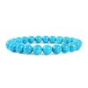 BRACELET ROUND BEADS 8MM - TURQUOISE