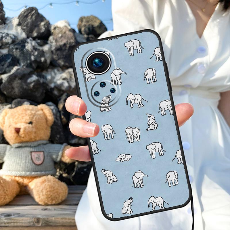 Милый чехол для телефона с изображением слоненка для Honor 90 Lite 50 70 Magic 5 6 Pro X6 X7 X8 X9 X6a X7a X8a X9a X9b X8b Cover