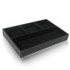 4 Slots Desk Drawer Organizer, Pu Leather Drawer Storage Organizer Divider for Office Desk Supplies Value Collection and Accesso
