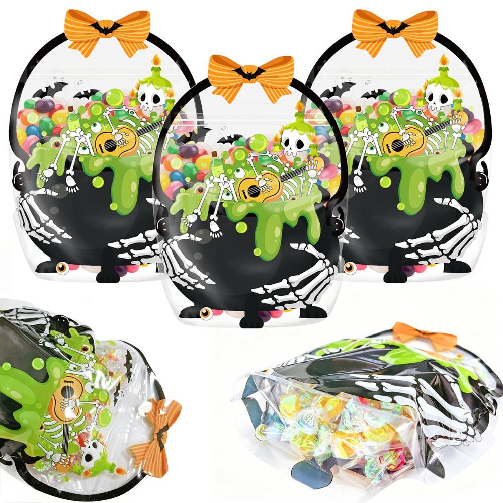 20PCS Skull Pumpkin Gift Wrapping Bags Multicolor Packaging Bags Candy Bags Halloween Party