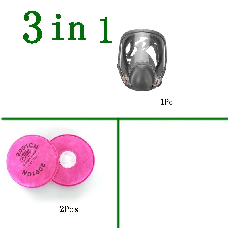 Противотуманная пылезащитная маска 6800, полнолицевая маска для промышленной окраски, распылительный респиратор, фильтр, безопасная работа, защита от формальдегида