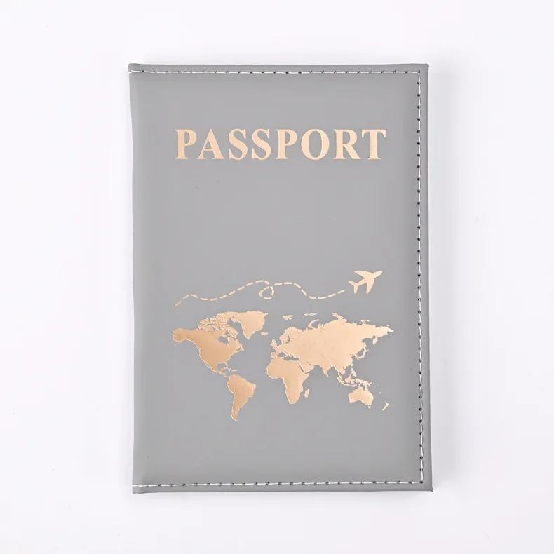 Fashion Credit Card Holder Wallet Pouch Simple 2024 New Passport Cover Case Women Men Travel Wedding Passport Covers ID Holders