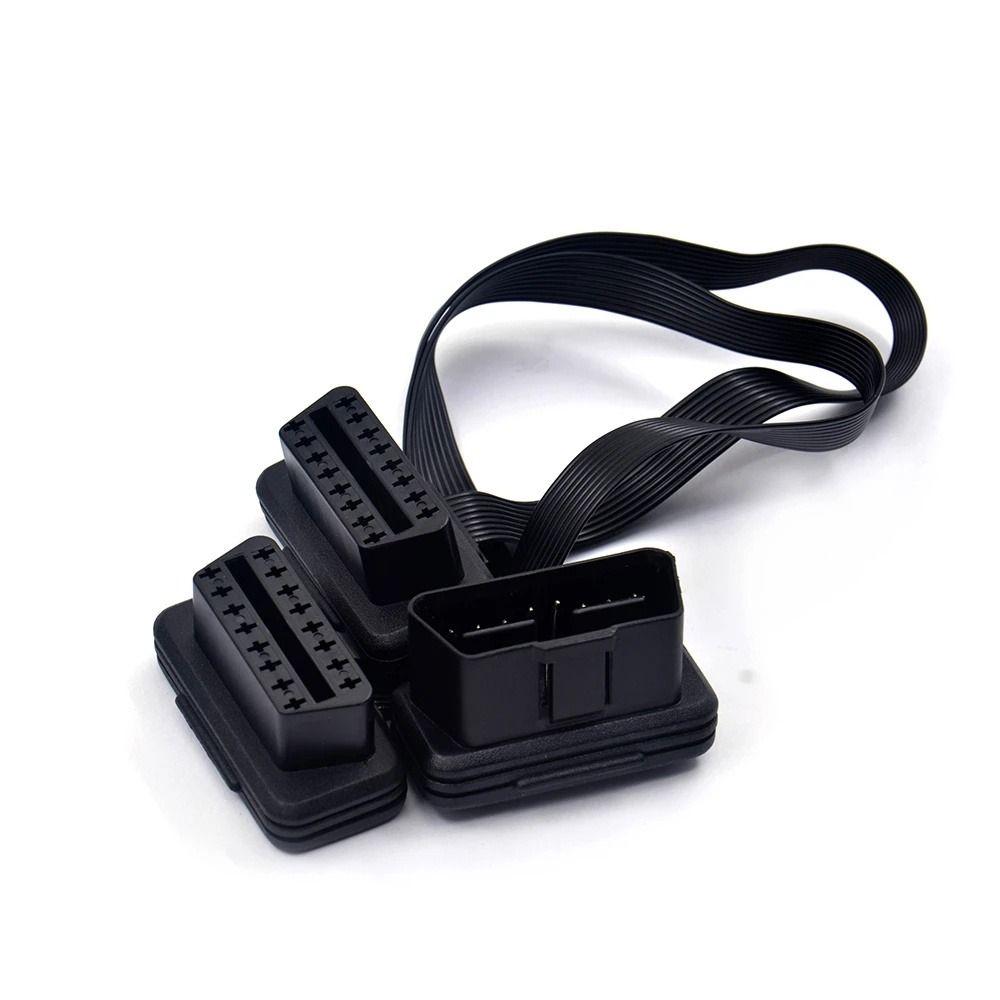 Cable Car Extension Cable OBDII Y Splitter Scanner Extension Cable Diagnostic Scanner Connector