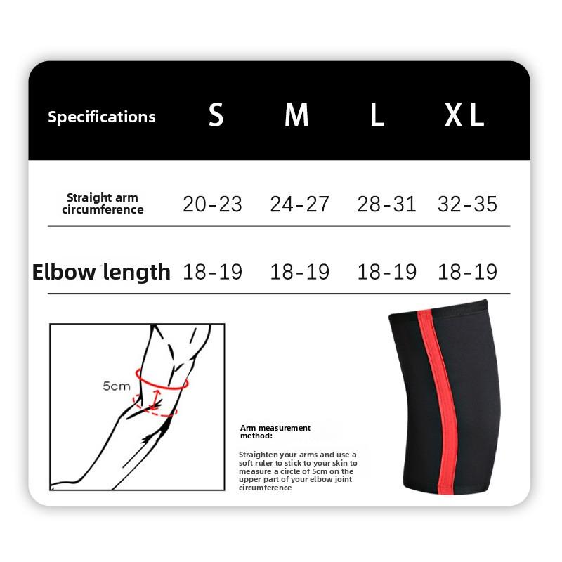 Strength Elbow Pads Fitness Weight Lift Squat Bench Press Pressure Hercules Elbow Pads Training 7 Mm