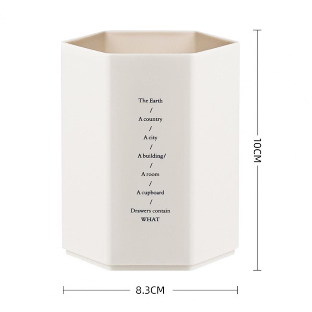 Держатель для ручек, органайзер для канцелярских принадлежностей, креативный большой вместительный органайзер для канцелярских принадлежностей, шестиугольный дизайн, ящик для хранения карандашей, настольный органайзер