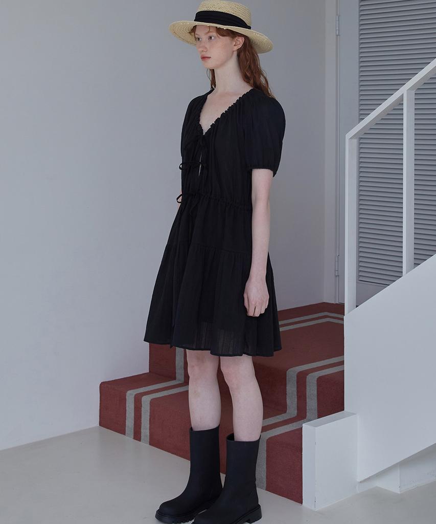 Ceme Three Ribbon Dress(Bk)