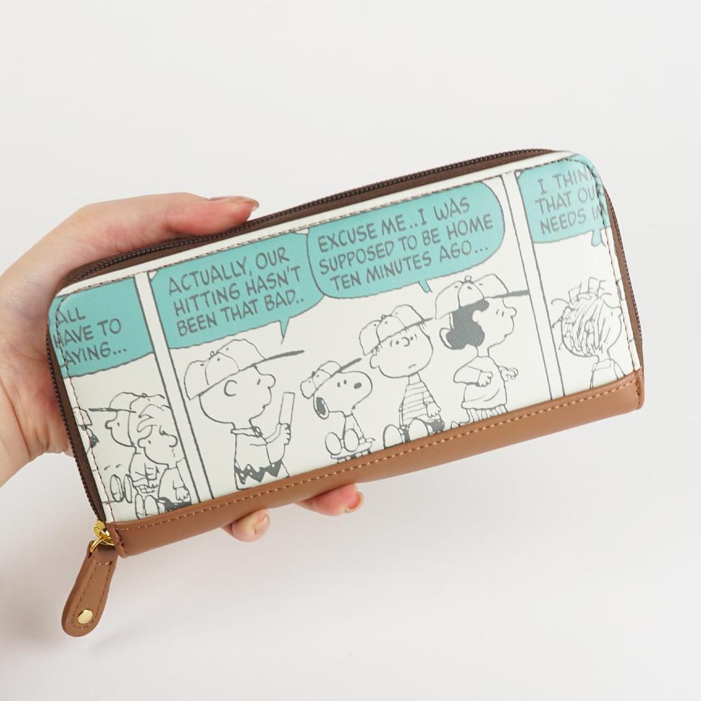 Круглая молния Длинная Длинная молния Длинная Снупи SNOOPY Комикс Комикс Для подарка на день рождения [E-mono] Кошелек, Кошелек, Кошелек, Кошелек, Принт, Узор, Женский,