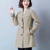 Windbreaker Women's Mid-length, Large Size, Loose, Thin, Age-reducing, High-end Jacket, Trendy Top