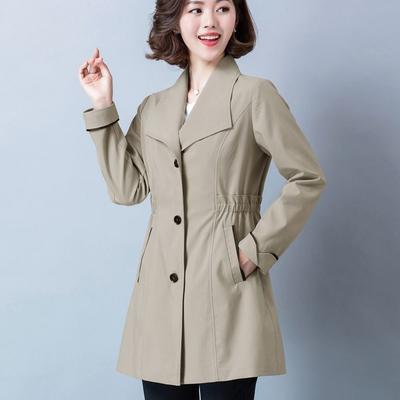 Женский плащ средней длины, большого размера, свободный, тонкий, омолаживающий, высококлассная куртка, трендовый топ в стиле инс