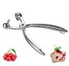 Stainless Steel Olive and Cherry Pitter for Removing Pits from Plums Without Damaging the Perfect for Removing Pits from Olives and Cherries Without
