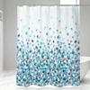 1PC 180x180cm Polyester Shower Curtain with Metal Grommets And Plastic Hooks Fabric Bath Curtain for Bathroom Decor