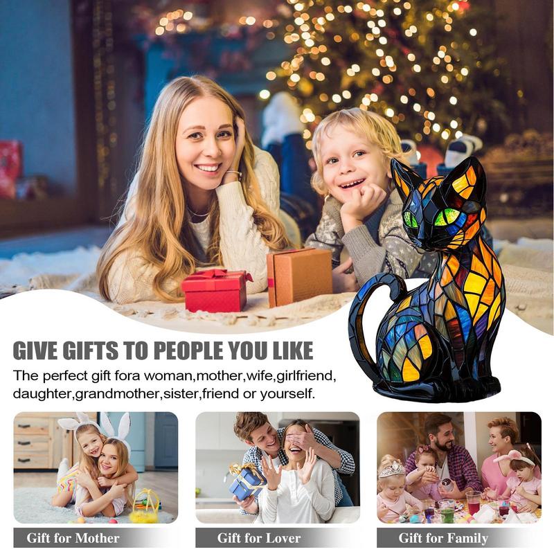 Animal Table Lamp Creative Resin Ambient Light New Art LED Night Light Resin Statue for Wedding Party Shelf Bedroom Home Bed