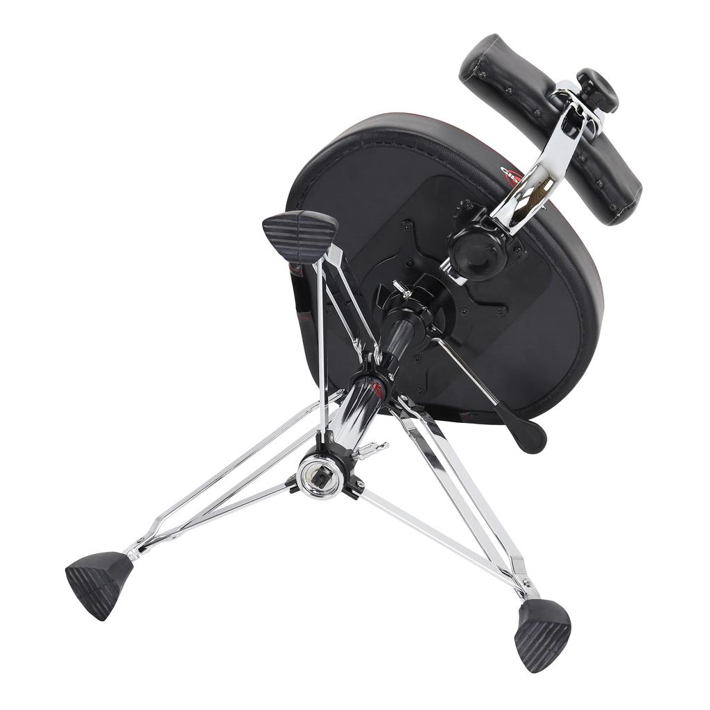 GIBRALTAR Drum Stool Drum Stool 9000 Series Moto Saddle with Backrest Hydraulic 9608HMB Vinyl Quick Double Strut Super Foot Rubber (Diameter 48cm,
