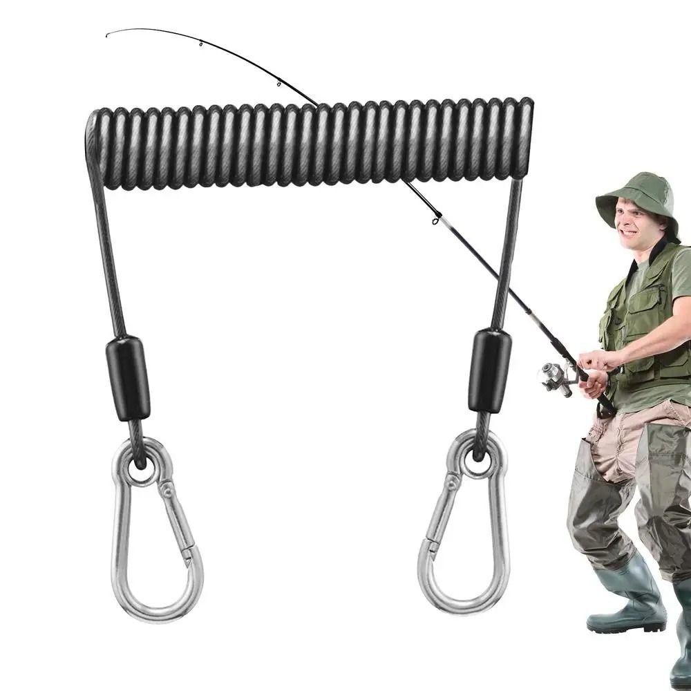 Telescopic Fishing Lanyard Anti-drop Spring Rope Fishing Fishing Safety Rope Fishing Supplies