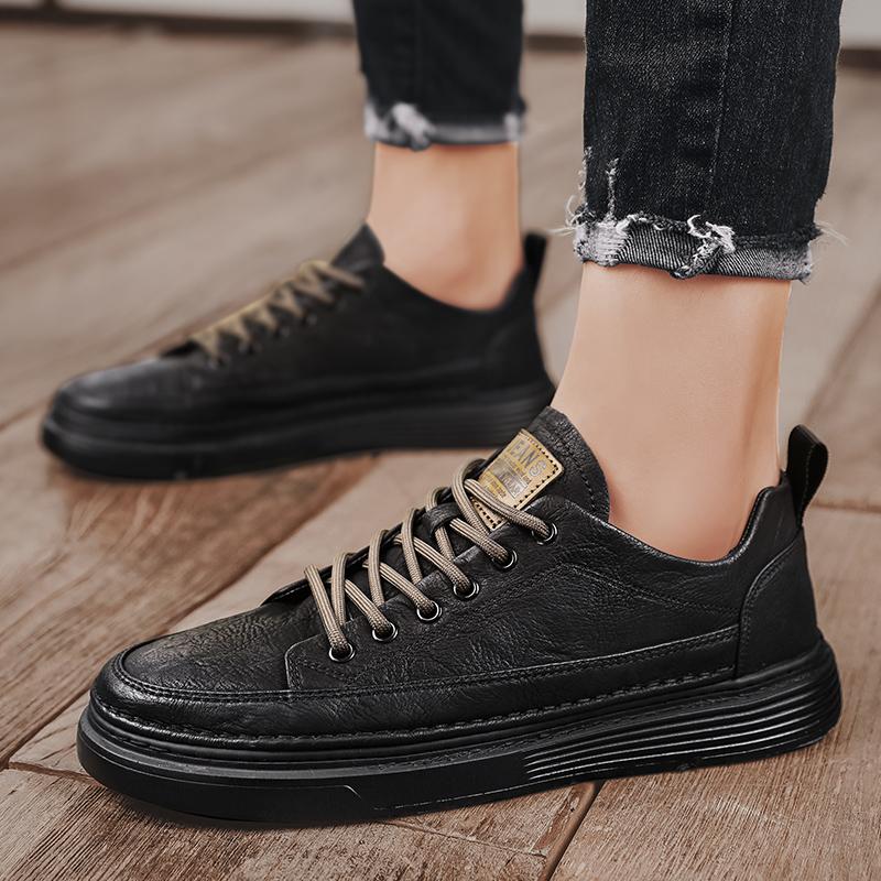 Мужские повседневные модные кроссовки для скейтбординга на четыре сезона, удобные для студентов, трендовые кроссовки для мальчиков с мягкой подошвой, дышащая обувь