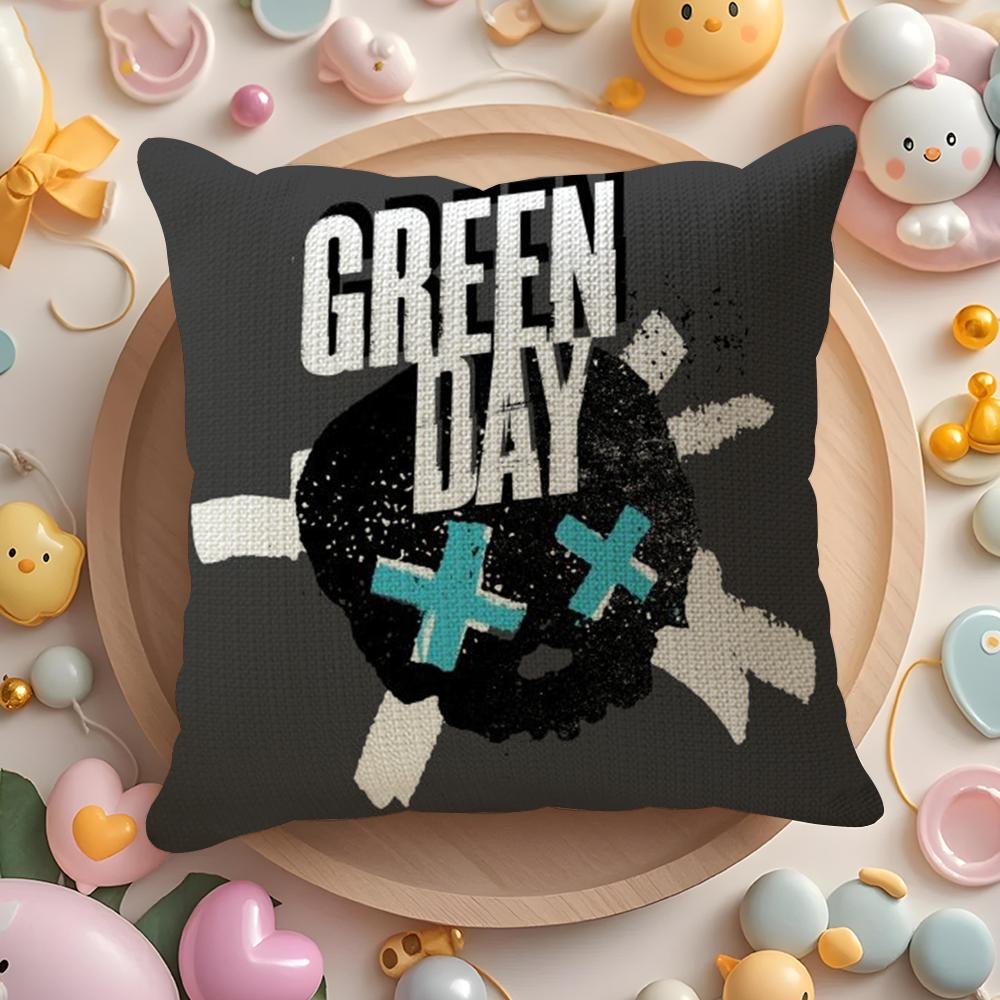 G-Green Day S-Saviors Наволочка Лен Органическая Ткань Двусторонний Принт Дышащая Наволочка Диван Домашний Декор Подарок