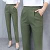 Spring and Summer Thin Section High-waist Stretch Women's Pants Harem Pants Fashion Simple Loose Slim Pants