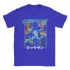 Retro Game Megaman X T-Shirt Men's Cotton Short Sleeve  Round Neck Summer Tops