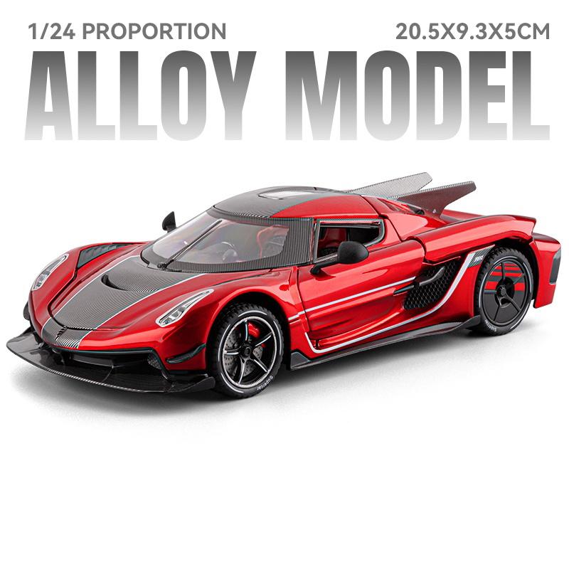 1:24 KNSG Jesko Absolut ONE 1 Gemera GT Суперкар Сплав Металл Литье под давлением Модель Автомобиля Домашний Декор Настольный Дисплей Украшение День Рождения