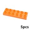 Big Size Duploes Building Blocks City Colorful Bulk Large Particle 2x2 2x4 Parts Assembled Thin Bricks Compatible Large Toy Gift