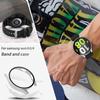 Чехол+Ремешок для Samsung Galaxy Watch 4/5/6 40мм 44мм Силиконовый Браслет Защитная Пленка Чехол для Samsung Watch 4 40мм 44мм Ремешок