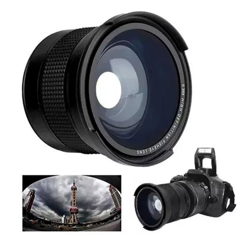 Широкоугольный объектив «рыбий глаз» 58 мм 0,35x, Вспомогательный объектив для Canon DSLR 70d 60d 7d 6d 700d 650d 600d 550d 1100d