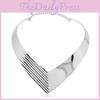 Creativity V Shaped Metal Women Collar Necklace With Fashion Geometric Design