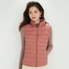 Women's Lightweight Sleeveless Stand Collar Down Vest for Spring, Autumn, and Winter