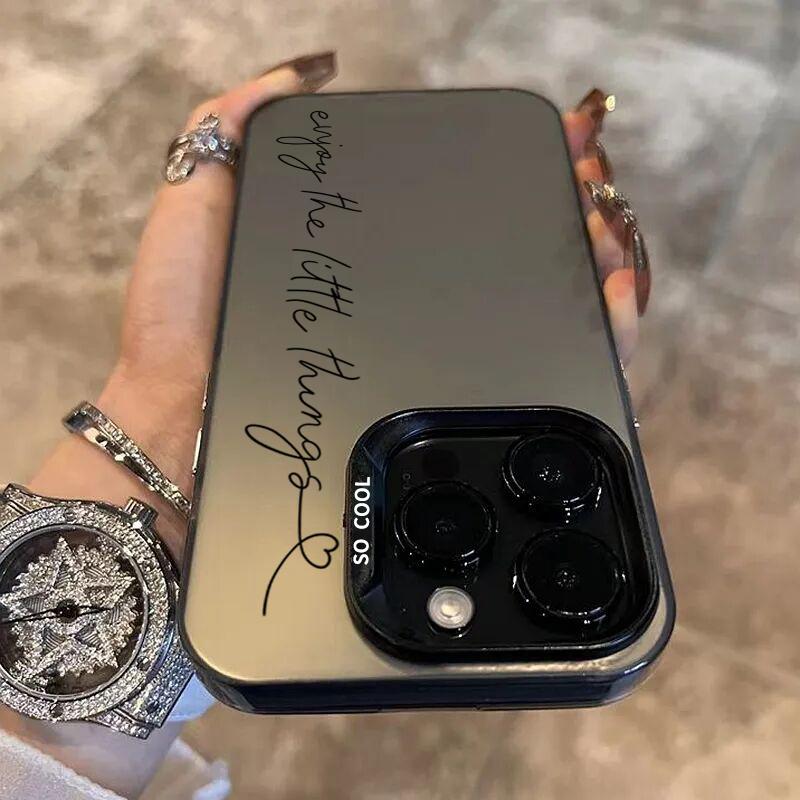 Phone Case For iPhone 16 15 14 Pro Max 13 12 Mini 11 Pro Max 7 8 Plus X XS SE2 English Sentence Graphic Printed Shockproof Cover