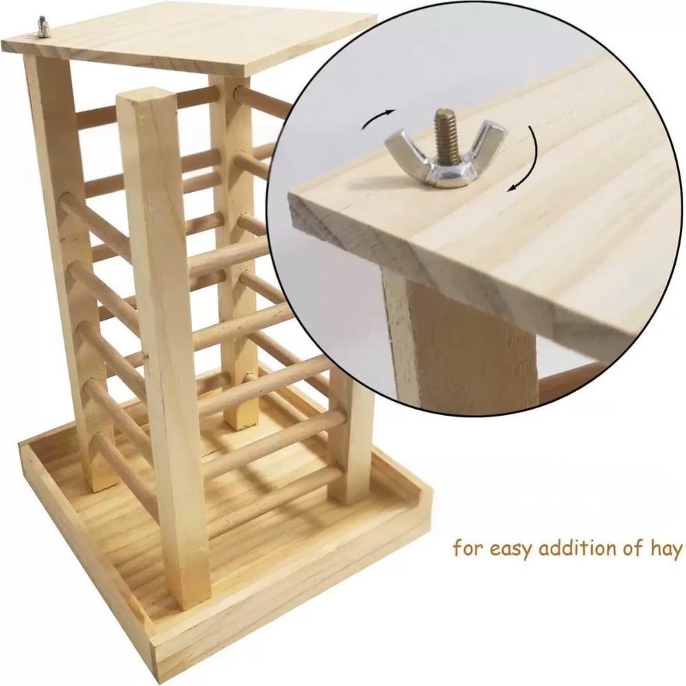 Durable Hay Feeder Detachable Rabbit Hay Rack Pet Grass Rack Guinea Pig Feeder Pet Habitat