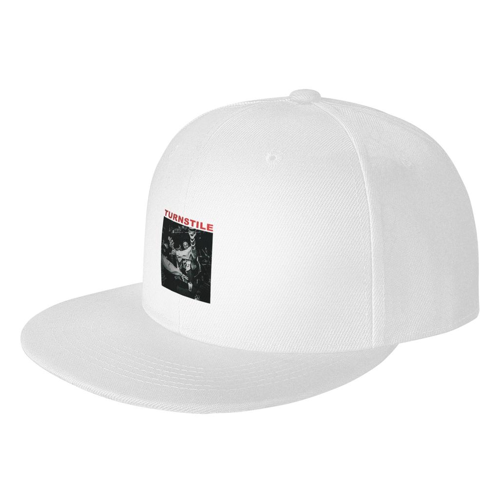 Fashion Turnstile American Hardcore Punk Band Classic Flat Brim Sun Hat SweatAbsorbing Band Trucker Cap
