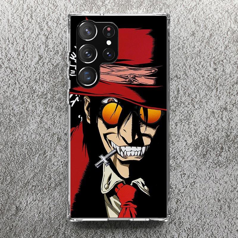 Мягкий чехол с принтом из аниме A-Alucard Hellsing для Samsung Galaxy S25 Edge S24 S23 S22 Ultra S21 Plus S20 FE Чехол для телефона S10 + Узор