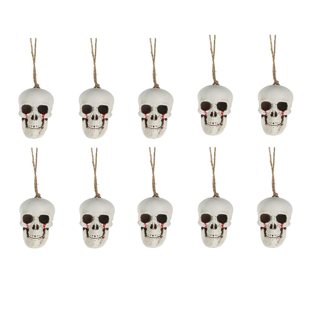3/510pcs/set Halloween Horror Bleeding Head Pendant Hanging Halloween Christmas Tree Fireplace Balcony Table Decoration