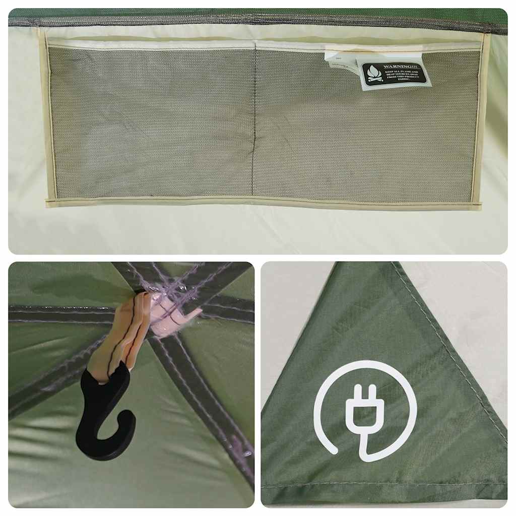 Car Tent for 2 Persons Green Waterproof