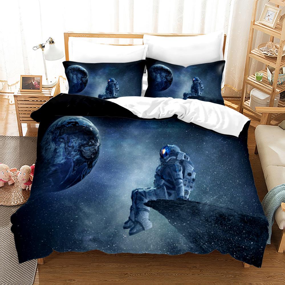 Комплект постельного белья «Космос» для детей Пододеяльник с планетами Покрывало на кровать Одеяло Покрывало на одеяло Высокое качество 240*220
