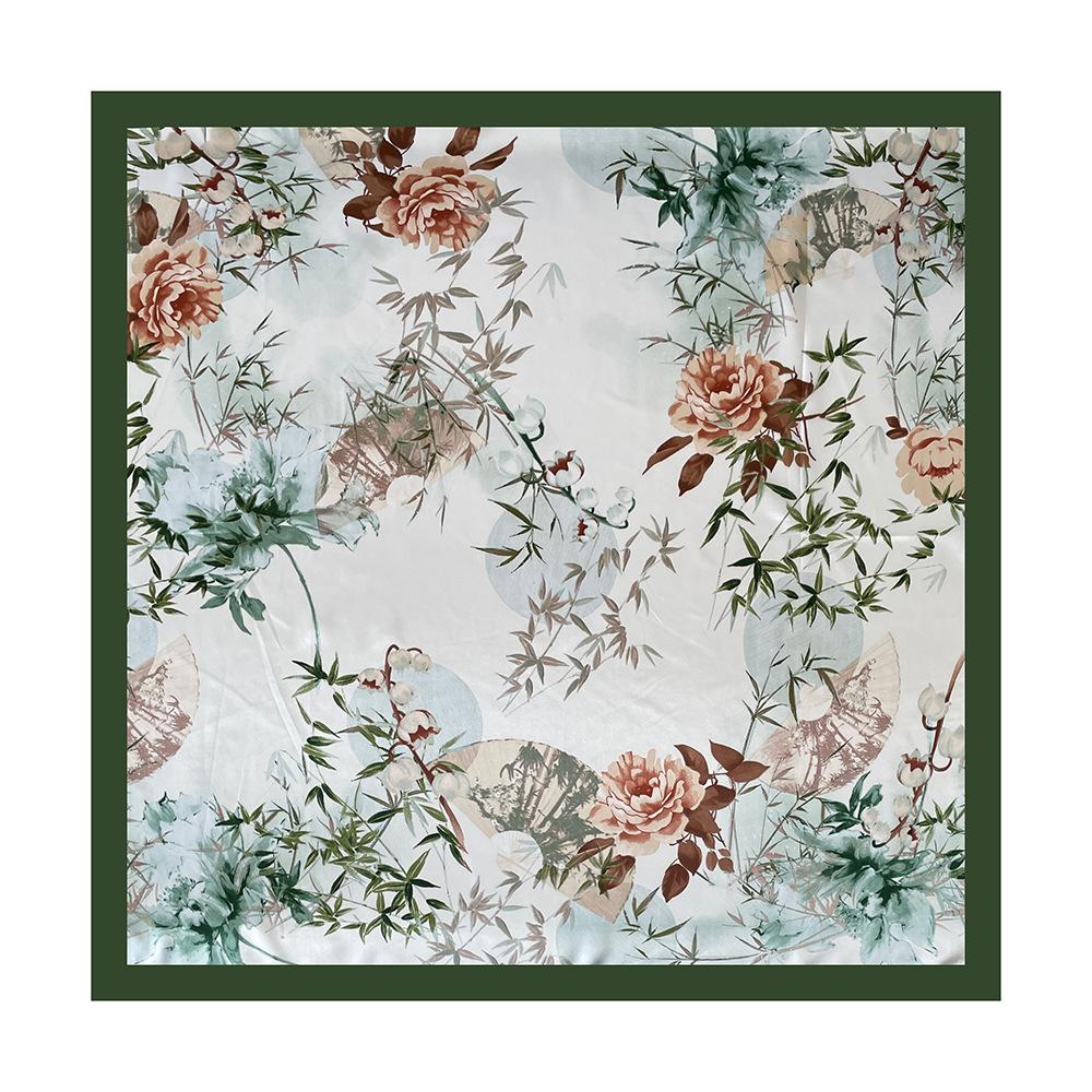90cm Rayon Scarf – New Floral Print Scarf: A Stylish and Versatile Shawl for Women