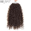 14-26" Косы Goddess Locs Крючком Волосы Натуральные Синтетические Плетение Волос Наращивание Омбре Река Искусственные Locs С Кудрявыми Волосами Expo City