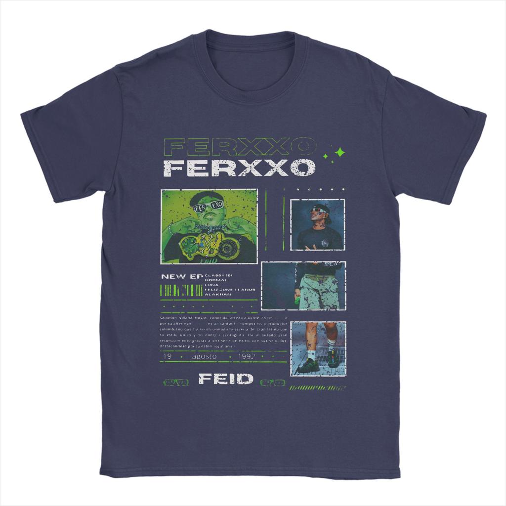 Feid Ferxxo TShirt Summer Vintage TShirts Pure Cotton Fashion Tshirt For Man Custom DIY Top Tees