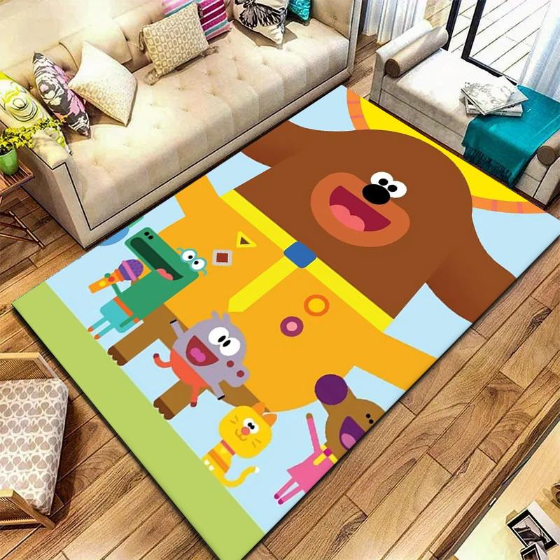 Hey Duggee Carpet Rug for Living Room Bedroom Home Sofa Decoration,Kids play Non-slip Floor Mat