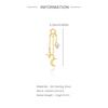 1 Piece 925 Sterling Silver Spare Parts Chains Part For Stud Earring Piercing Hoops Drop Earring Women Fine Jewelry Gift