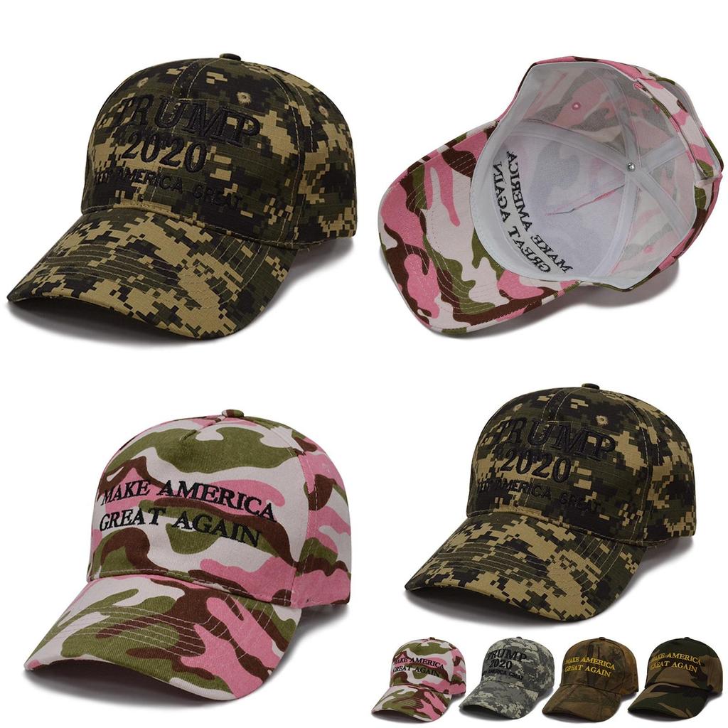 Make Great America Again Donald Trump Hat Digital Camoflage Cap Pink Jungle