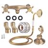 Vintage Style Copper Shower Head Sprayer Hose Kit Concealed Installation Bathroom Accessories